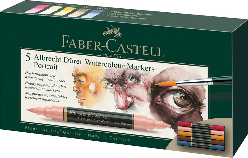 Load image into Gallery viewer, Faber castell fc-160307 wk25aquarel marker fc albrechtdürer 5 stuks portrait