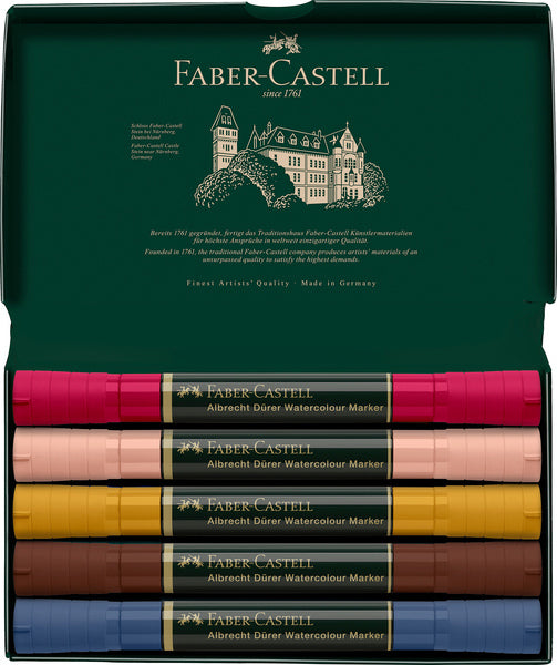 Load image into Gallery viewer, Faber castell fc-160307 wk25aquarel marker fc albrechtdürer 5 stuks portrait