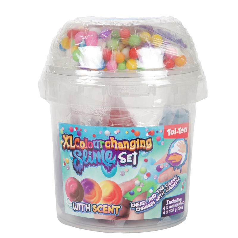 Afbeelding laden in galerijviewer, Toi-toys slime slijmset xl met geur -color change- +acc 3ass