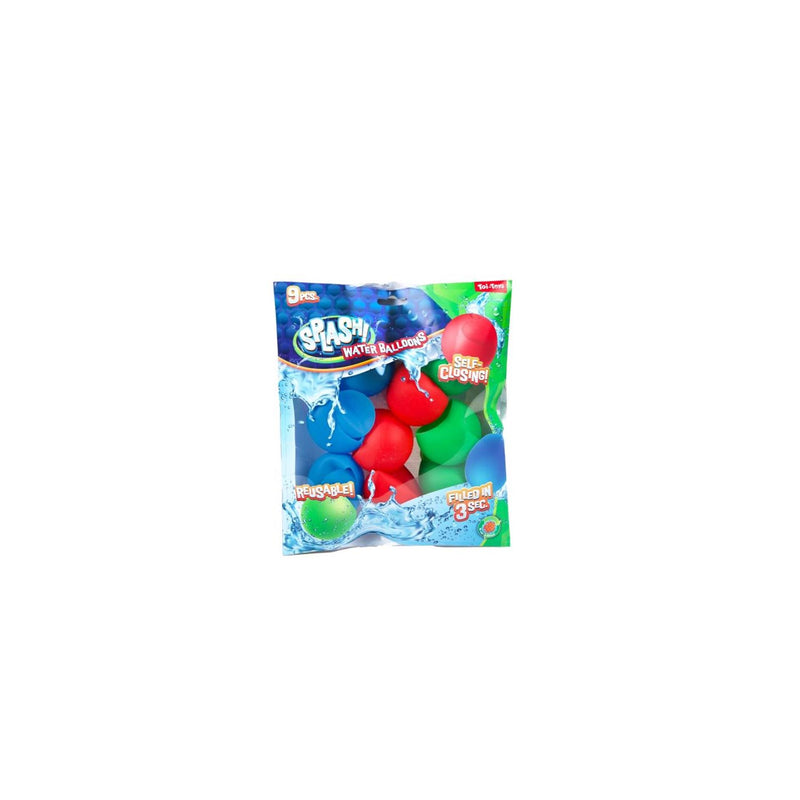 Load image into Gallery viewer, Toi-toys splash herbruikbare waterballon zelfsluitend 9 stuks