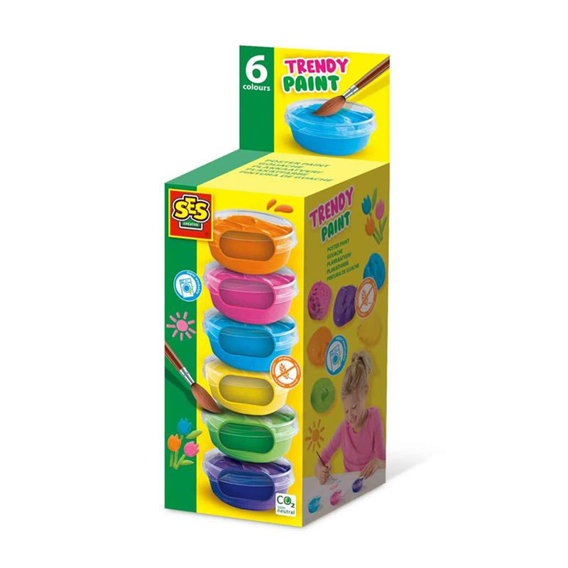 Load image into Gallery viewer, Ses plakkaatverf trendy (6x45ml)