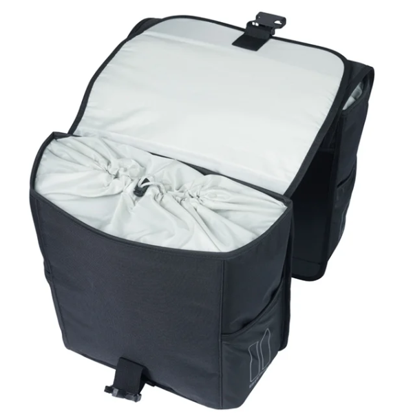 Load image into Gallery viewer, Basil b.v. tas basil go dubbel | zwart 32l