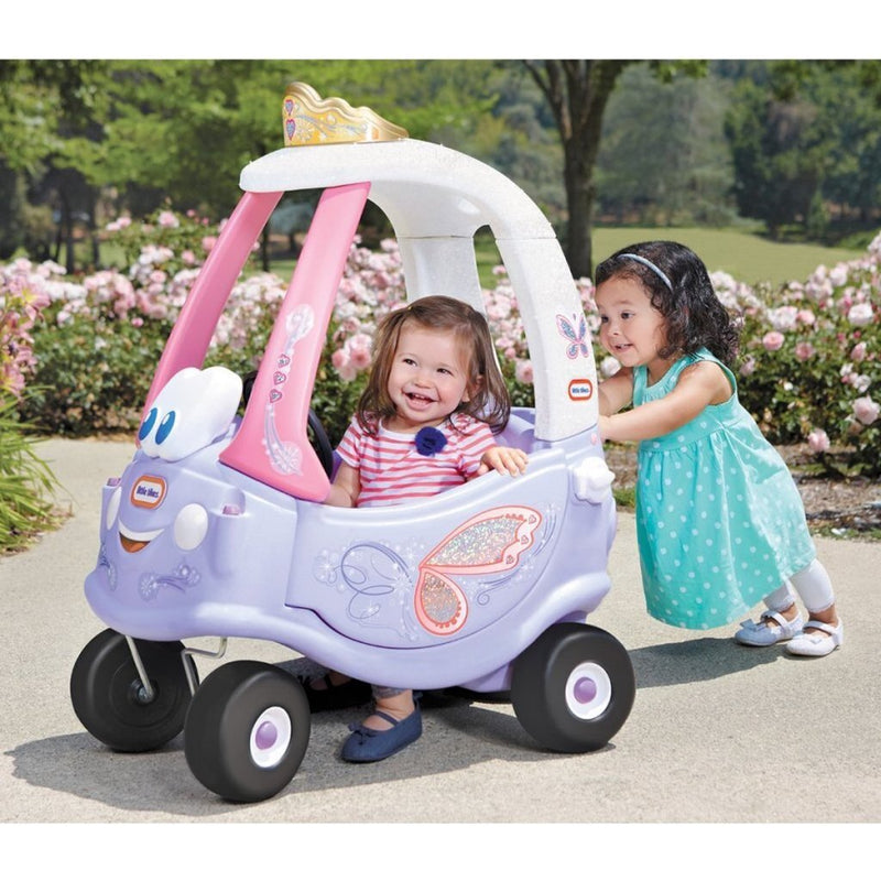 Load image into Gallery viewer, Little tikes cozy coupe fairy loopauto 75x42x86 cm roze paars