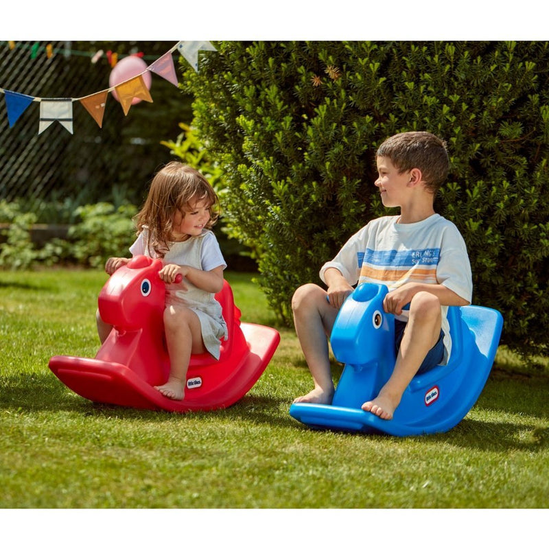 Load image into Gallery viewer, Little tikes rocking horse 42.6x29x85.5 cm blauw