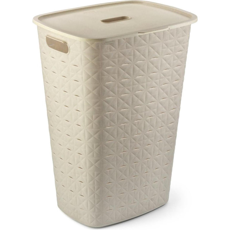 Load image into Gallery viewer, Curver softex wasbox met deksel 56l wit