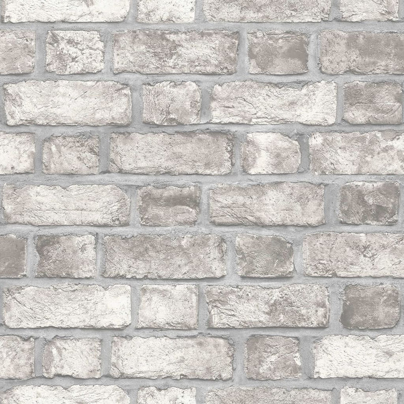 Load image into Gallery viewer, Noordwand Noordwand Behang Homestyle Brick Wall grijs en gebroken wit
