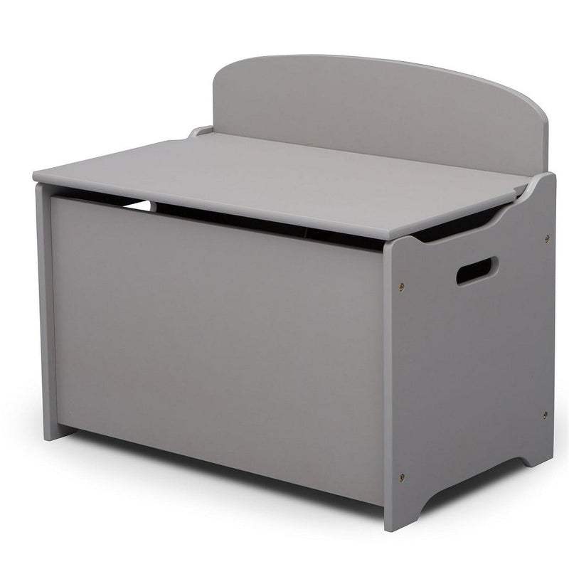 Afbeelding laden in galerijviewer, Delta children children tb83460gn-026 houten opbergkist met rugleuning grijs
