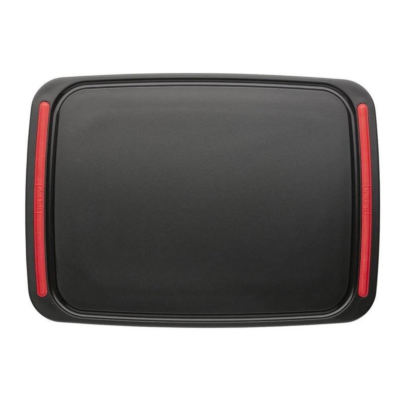 Load image into Gallery viewer, Brund easy cut snijplank 41x30x0.8 cm zwart rood