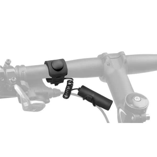 Load image into Gallery viewer, M-Wave Bel zwart 120dB elektrische fietsbel 420270