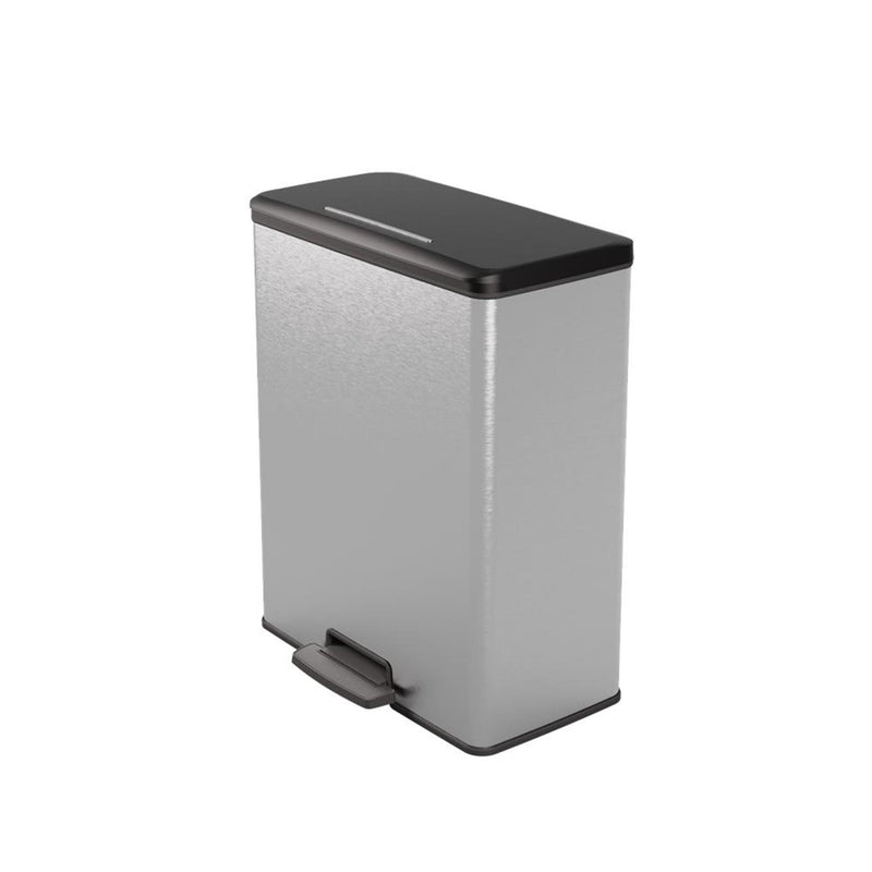 Load image into Gallery viewer, Curver decobin pedaalemmer 65l zilver metallic
