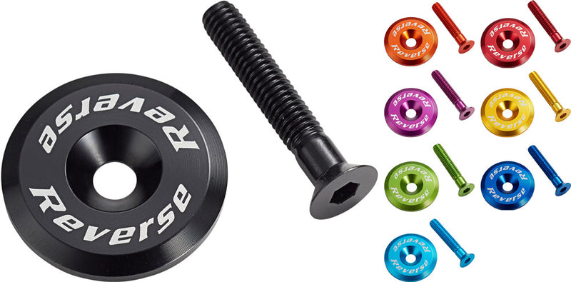 Load image into Gallery viewer, Reverse components stem cap with bolt