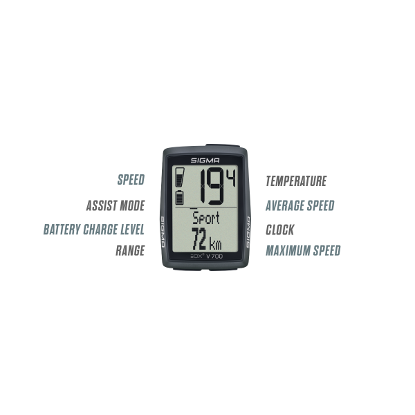 Load image into Gallery viewer, Sigma sport sigma fietscomputer eox view 700