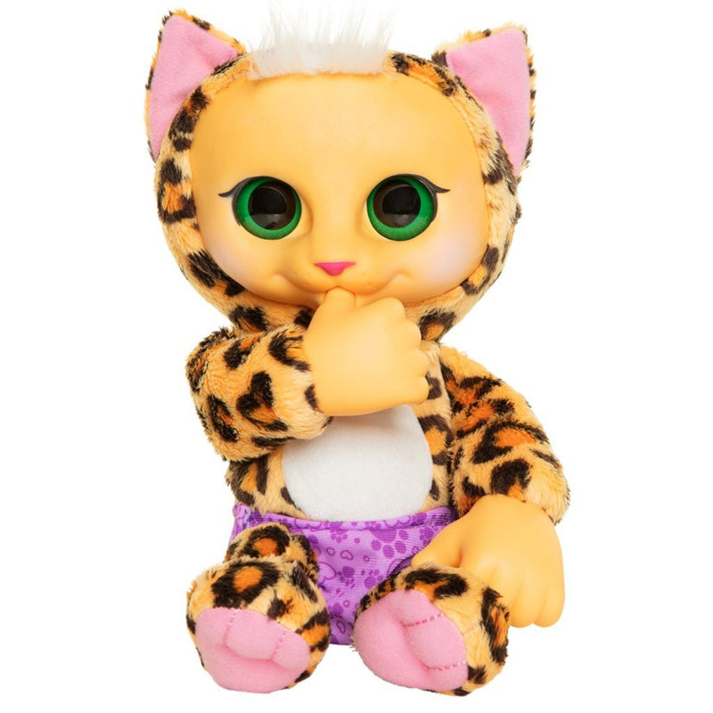 Load image into Gallery viewer, Jakks animal babies luipaard + geluid