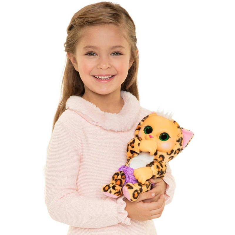 Load image into Gallery viewer, Jakks animal babies luipaard + geluid