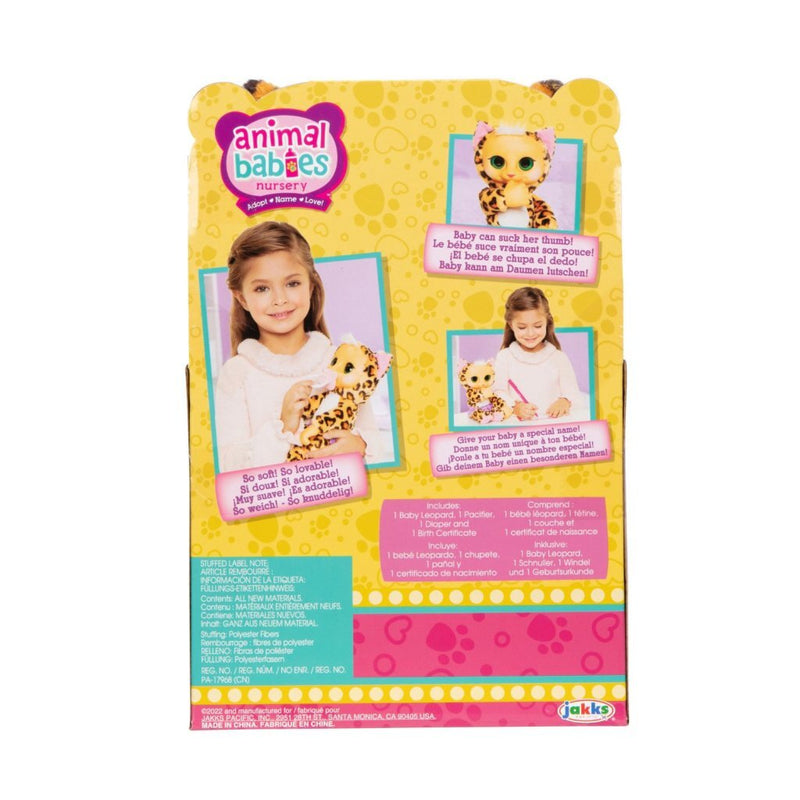 Load image into Gallery viewer, Jakks animal babies luipaard + geluid