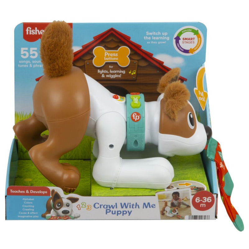 Load image into Gallery viewer, Fisher price crawl with me puppy + licht en geluid