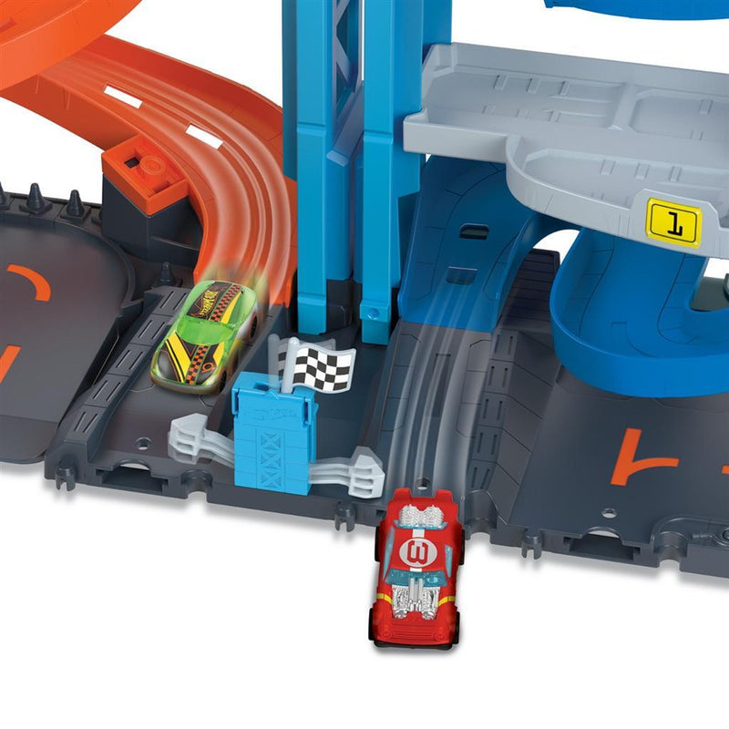 Load image into Gallery viewer, Mattel hot wheels city transforming race tower