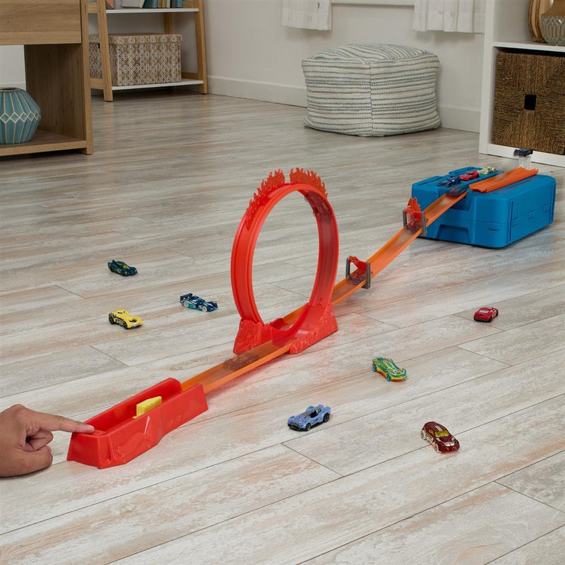 Load image into Gallery viewer, Hot Wheels Track Builder Vlammenstunt Set