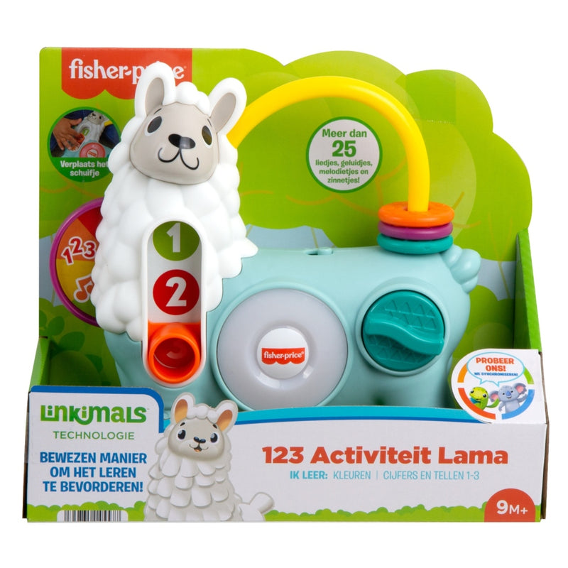 Load image into Gallery viewer, Fisher price linkimals 123 activiteit lama + licht en geluid