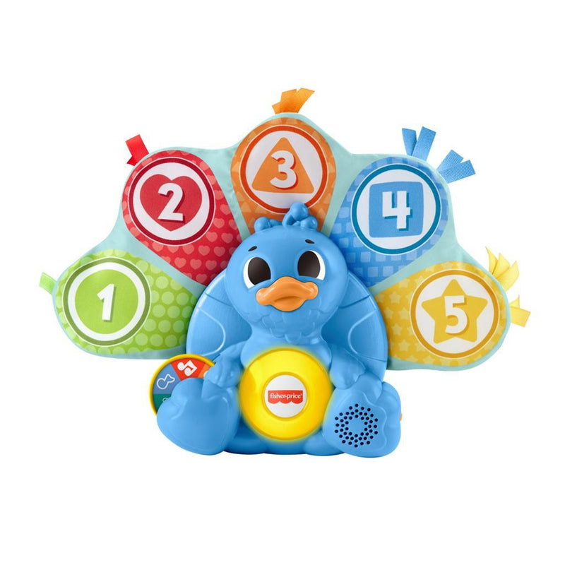 Load image into Gallery viewer, Fisher price linkimals tellen en kleuren pauw + licht en geluid