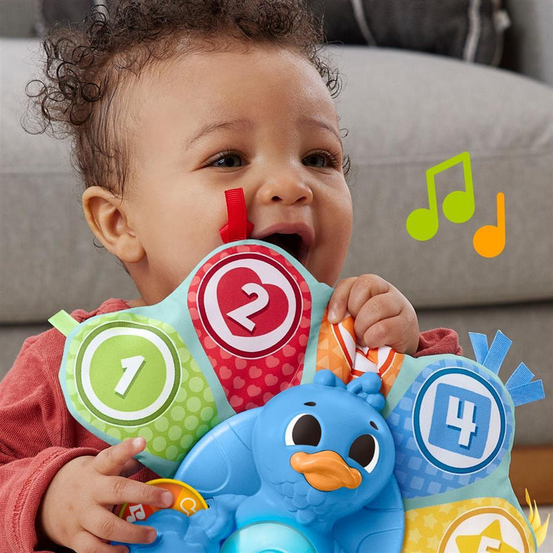 Load image into Gallery viewer, Fisher price linkimals tellen en kleuren pauw + licht en geluid