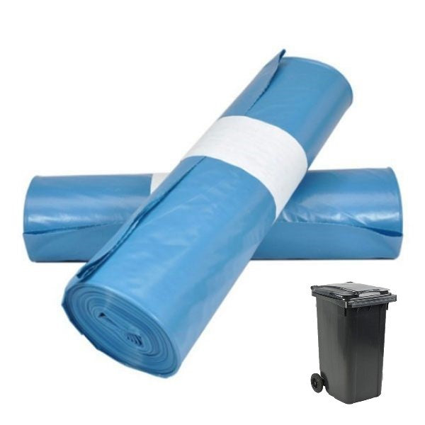 Afbeelding laden in galerijviewer, Producten containerzakken ldpe 65 25 x 140cm t 70 blauw 240ltr
