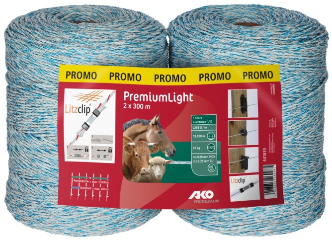 Load image into Gallery viewer, Ako producten afrasteringsldraad dubbele verpakking premium light