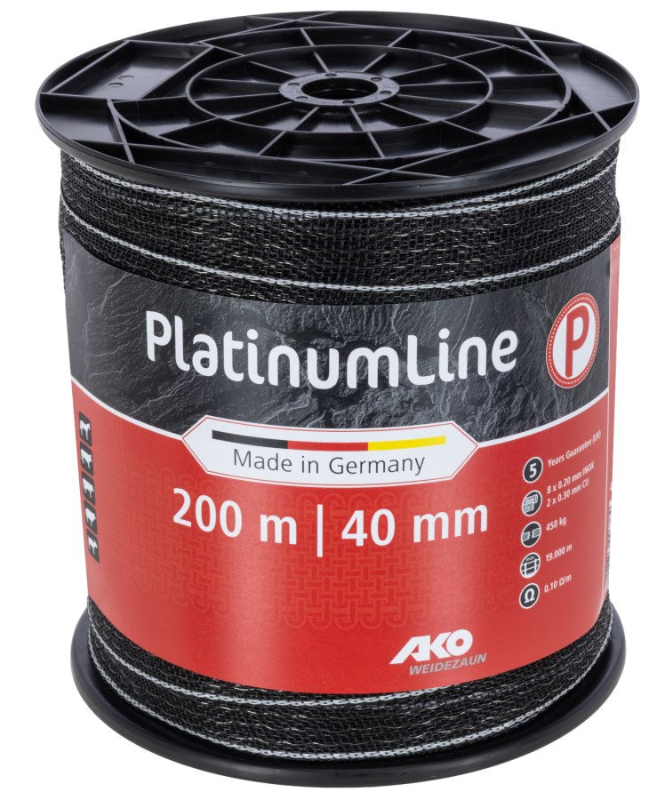 Load image into Gallery viewer, Ako producten platinumline schriklint 40 mm zwartwit 200m