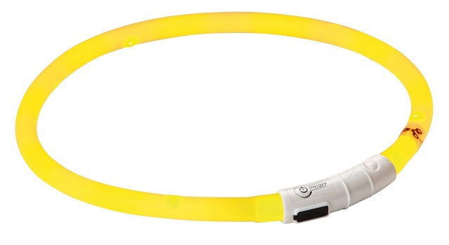 Load image into Gallery viewer, Kerbl producten maxi safe led halsband geel lengte 55 cm