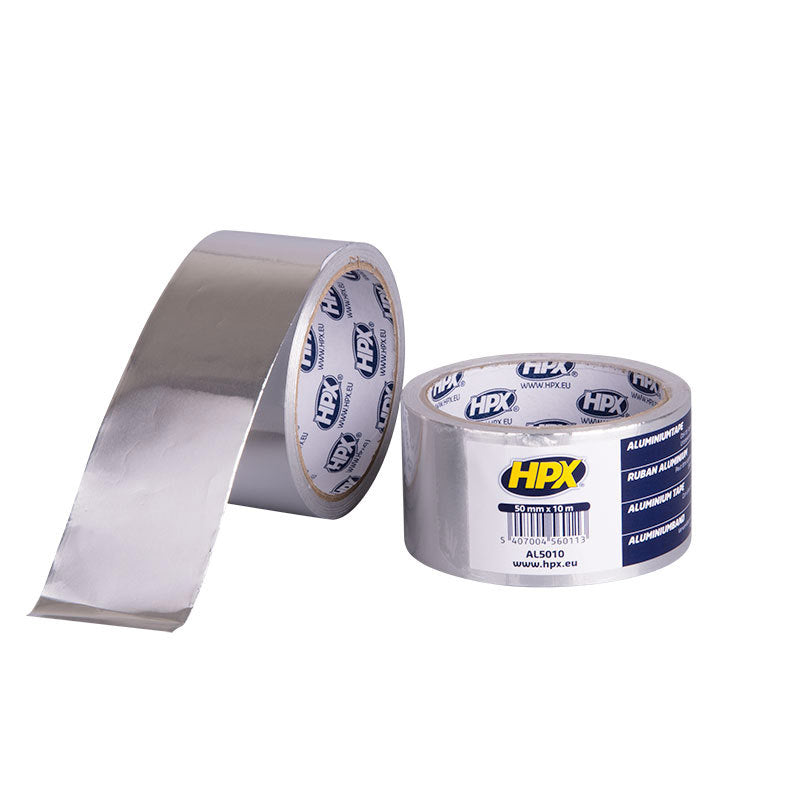 Load image into Gallery viewer, Hpx producten alutape zilvertape 50mm x 10m