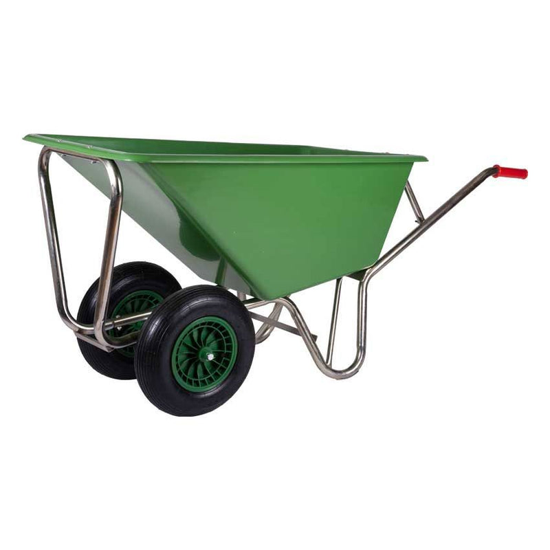 Afbeelding laden in galerijviewer, Mm producten kruiwagen 160liter poly verz onderstel ged 2 wiel 1