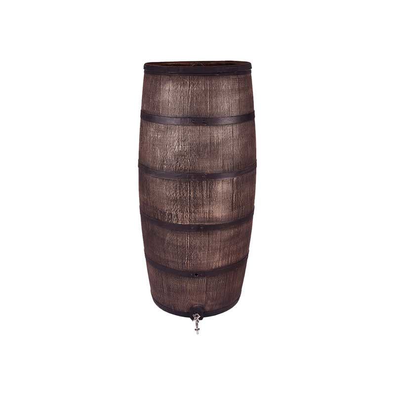 Load image into Gallery viewer, Roto producten regenton slim houten look bruin pluskraan 80l