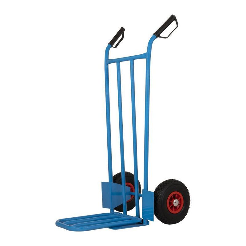 Load image into Gallery viewer, Steekwagen blauw + klep 200 kg.