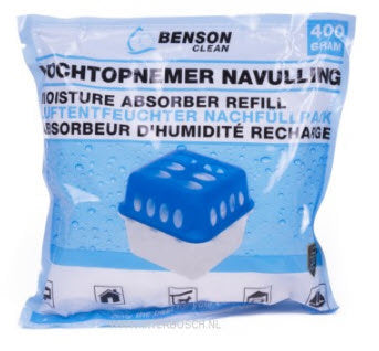 Afbeelding laden in galerijviewer, Benson producten navulling vochtopnemer vochtvreter 400gr
