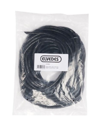 Afbeelding laden in galerijviewer, Elvedes spiraalslang (6mm) 10 meter zwart