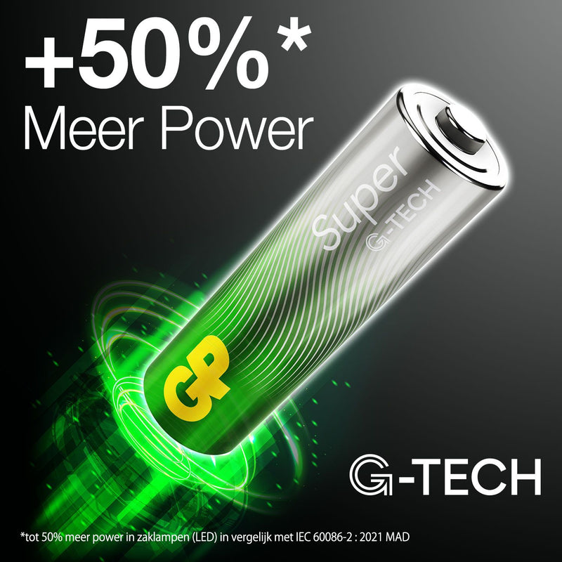 Load image into Gallery viewer, Gp super alkaline aaa-batterijen 4pk