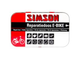 Load image into Gallery viewer, reparatiedoos E-bike aluminium rood wit 14-delig