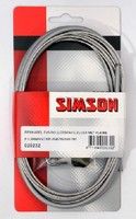 Load image into Gallery viewer, Simson rollerbrake remkabelset compleet RVS grijs op kaart