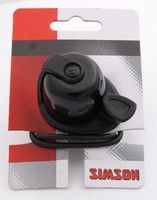 Load image into Gallery viewer, Simson fietsbel Allure zwart-zwart op kaart