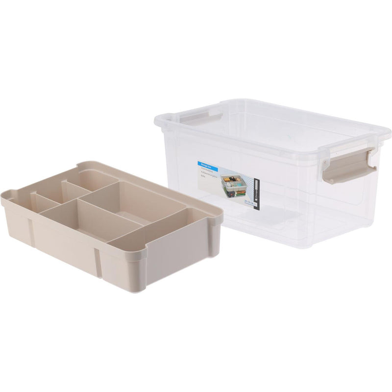 Afbeelding laden in galerijviewer, Storage solutions opbergbox kunststof met inzet 5l 29x19x14cm