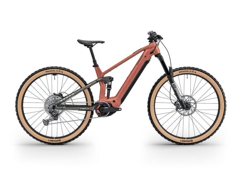 Load image into Gallery viewer, Conway elektrische mtb full-suspension xyron st 4.0 (#2) erad xyron st4.0 he.29 xl 12g red matt grey matt