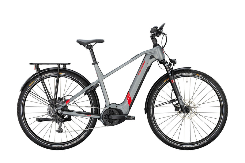 Afbeelding laden in galerijviewer, Conway elektrische trekkingfiets cairon t 2.0 500 mod. 23 ebike conw.cairon t 2.0 500 28 48 diam. grey red