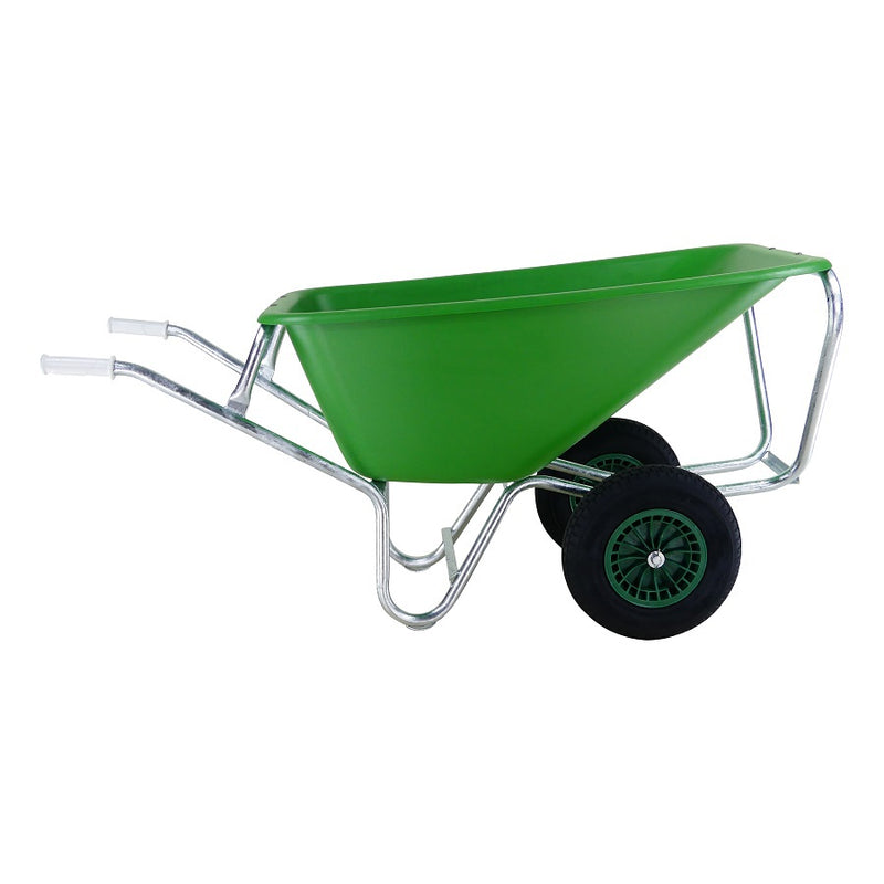 Load image into Gallery viewer, Fort producten kruiwagen f s 165l groen hdpe bak verz onderstel 2 wiel