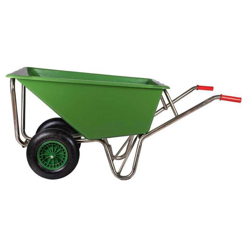 Afbeelding laden in galerijviewer, Mm producten kruiwagen 160liter poly verz onderstel ged 2 wiel 1