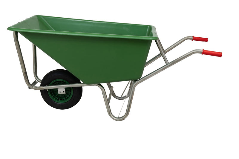 Afbeelding laden in galerijviewer, Mm producten kruiwagen 160liter poly verz onderstel ged 1 wiel 1