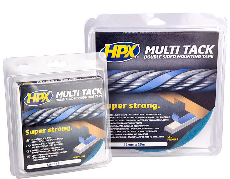Load image into Gallery viewer, Hpx producten dubbelzijdige multi tack tape semi transparant 12mm x 5m