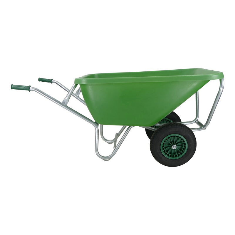 Load image into Gallery viewer, Fort producten kruiwagen f s 200l groen verz onderstel 2 luchtwiel