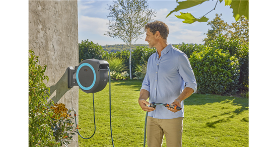 Load image into Gallery viewer, Gardena wandslangenbox powerroll xxl p4a set