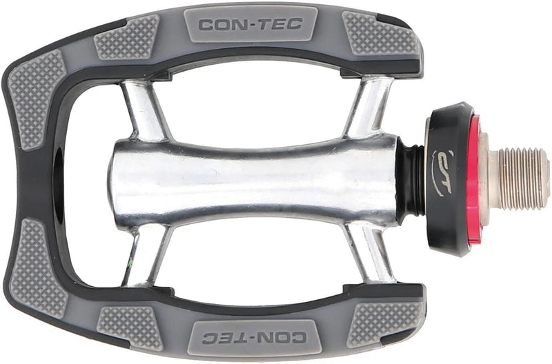 Load image into Gallery viewer, Contec pedal 1trip qr ct pedals 1trip qr mtb trekking alu blk silv