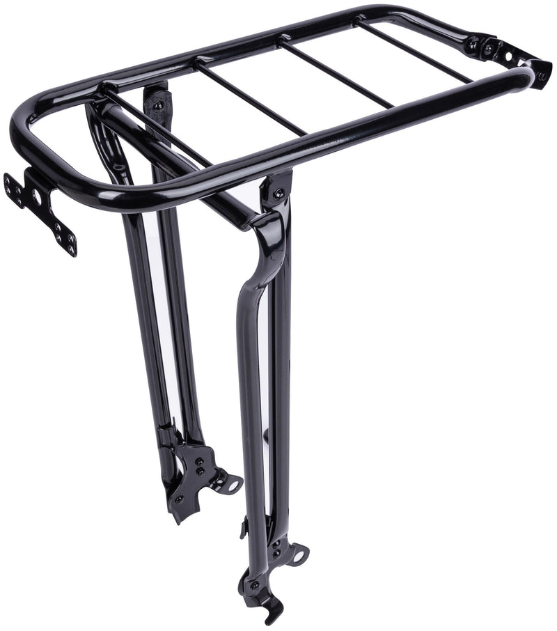 Load image into Gallery viewer, bagagedrager met klapstandaard 28 inch staal zwart